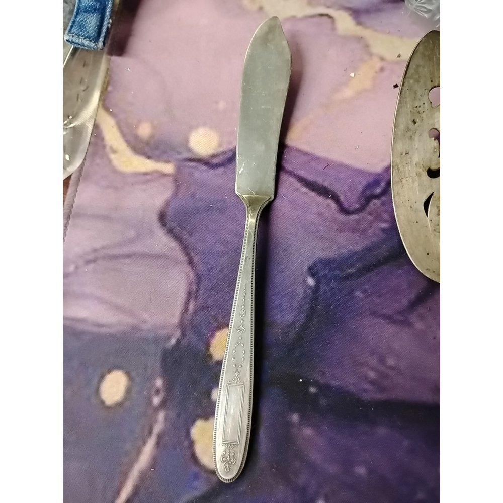 Silverplate Butter Knife by Oneida Silver Community in the Grosvenor Pattern